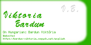 viktoria bardun business card