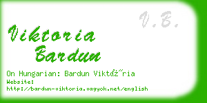 viktoria bardun business card